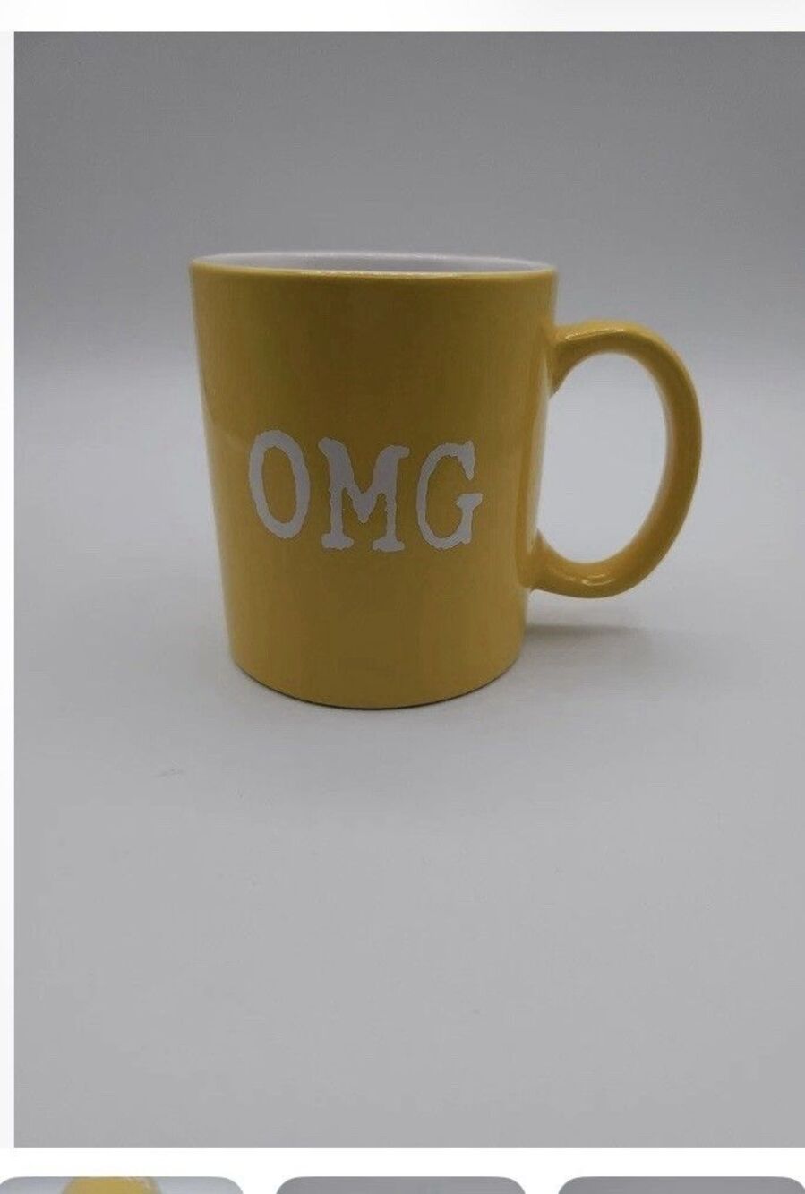 Pier One Imports Yellow OMG Text Me Mug New In Box